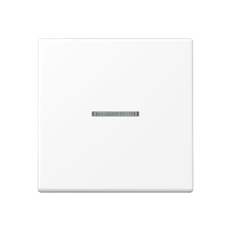 Jung - Enjoliveur simple touche à voyant / Série A 500 Blanc Mat