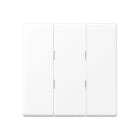 Jung - Enjoliveur pour IN+BP 3 voies / Série A 500 blanc mat