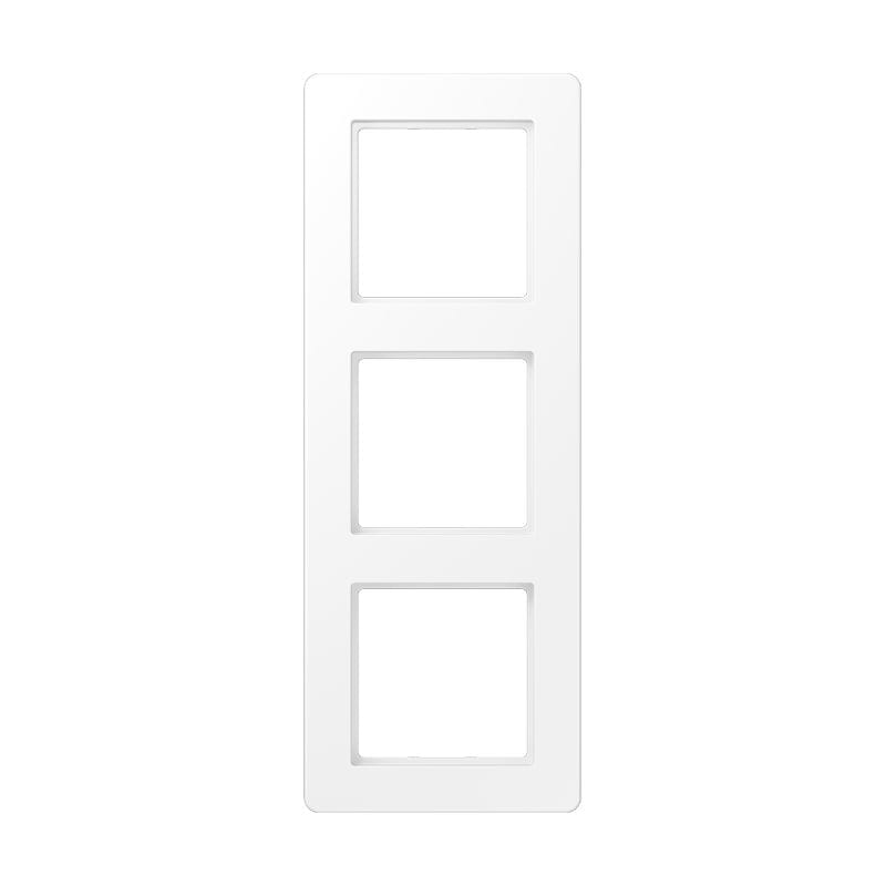 Jung - Cadre de finition 3 postes / Série A 500 Flow blanc mat