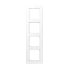 Jung - Cadre de finition 4 postes / Série A 500 Flow blanc mat