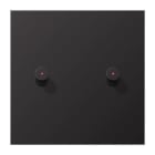 Jung - Enjoliveur simple à voyant avec 2 leviers Cône / LS 1912 Canon de Fusil - Dark