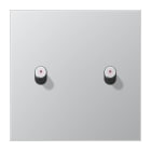 Jung - Enjoliveur simple à voyant avec 2 leviers Cylindre / LS 1912 Aluminium