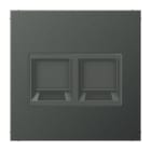 Jung - Enjo RJ 45 double / LS 990 Anthracite pour Modular Jack