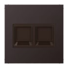 Jung - Enjo RJ 45 double / LS 990 Dark (canon de fusil) pour Modular Jack