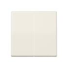 Jung - Enjoliveur double touche pour mécanisme BP-BCU F10 A10xxxST / AS 500 Ivoire