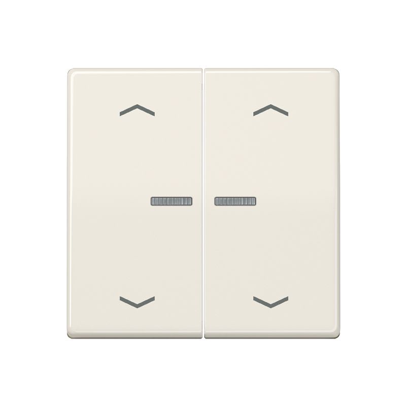 Jung - Enjo double touche avec flèches et voyant méc BP-BCU A10xxxST/ AS 500 Ivoire