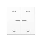 Jung - Enjo double touche flèches et voyant pour méc BP-BCU A10xxxST/ AS 500 Blanc