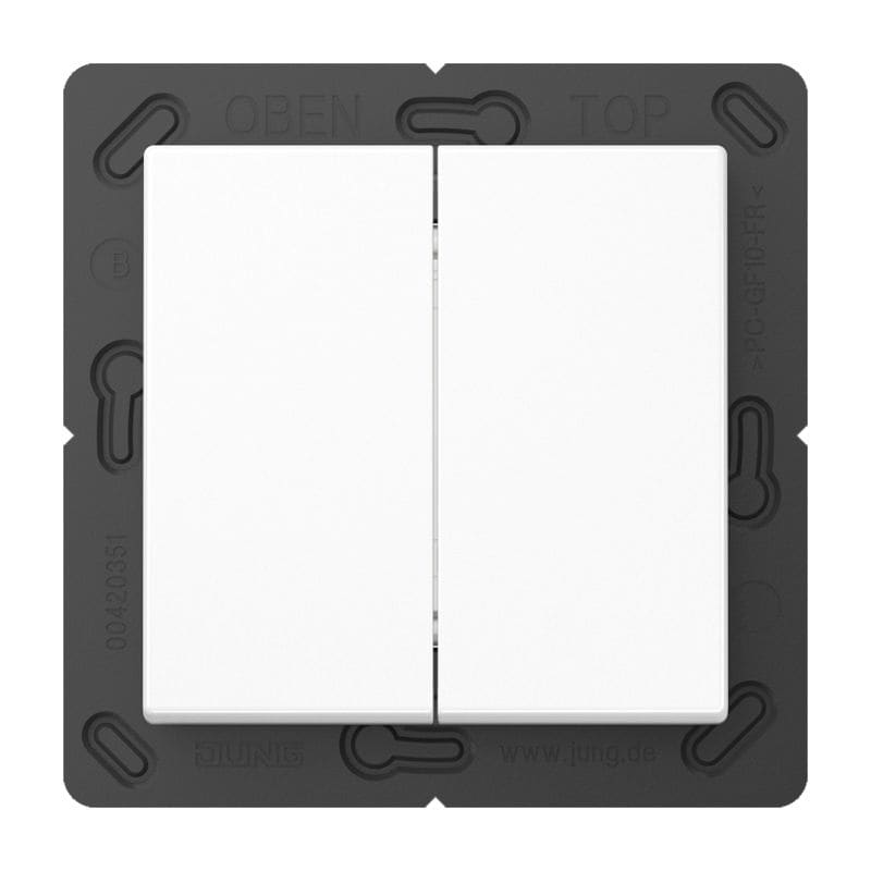 Jung - Emetteur mural 4 voies Bluetooth Low Energy / SérieA 500 Blanc