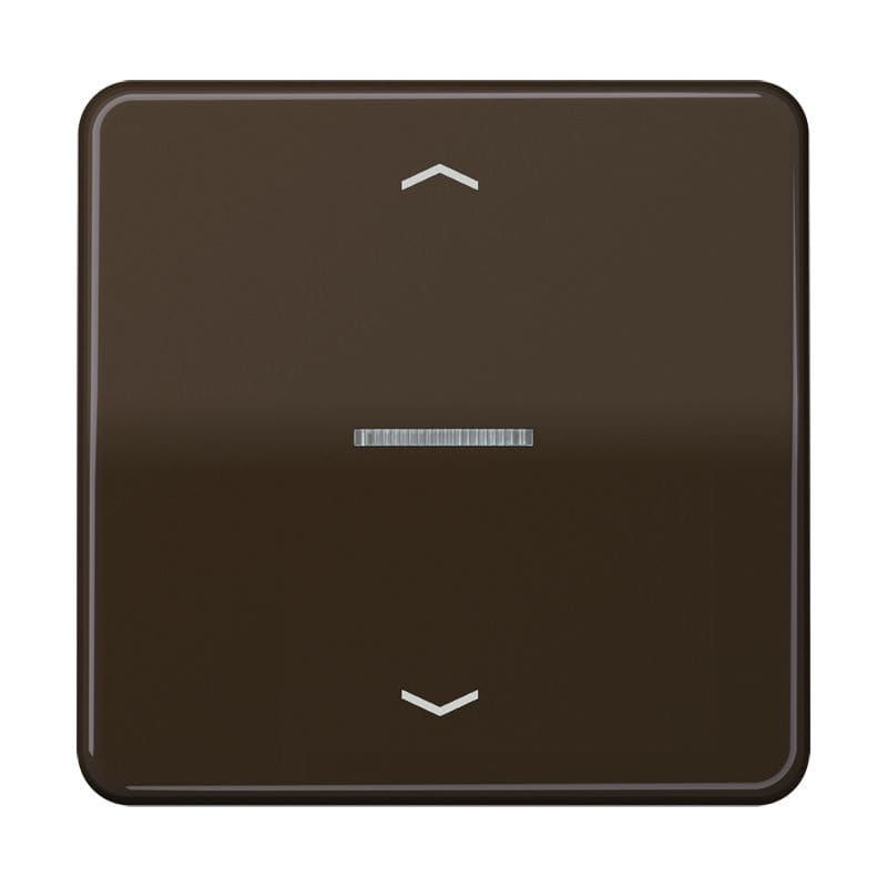 Jung - Enjo simple touche avec flèches et voyant méc BP-BCU LSCD10xxxST/ CD 500 Brun