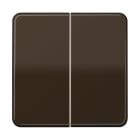 Jung - Enjo double touche pour mécanisme BP-BCU F10 LSCD10xxxST / CD 500 Brun