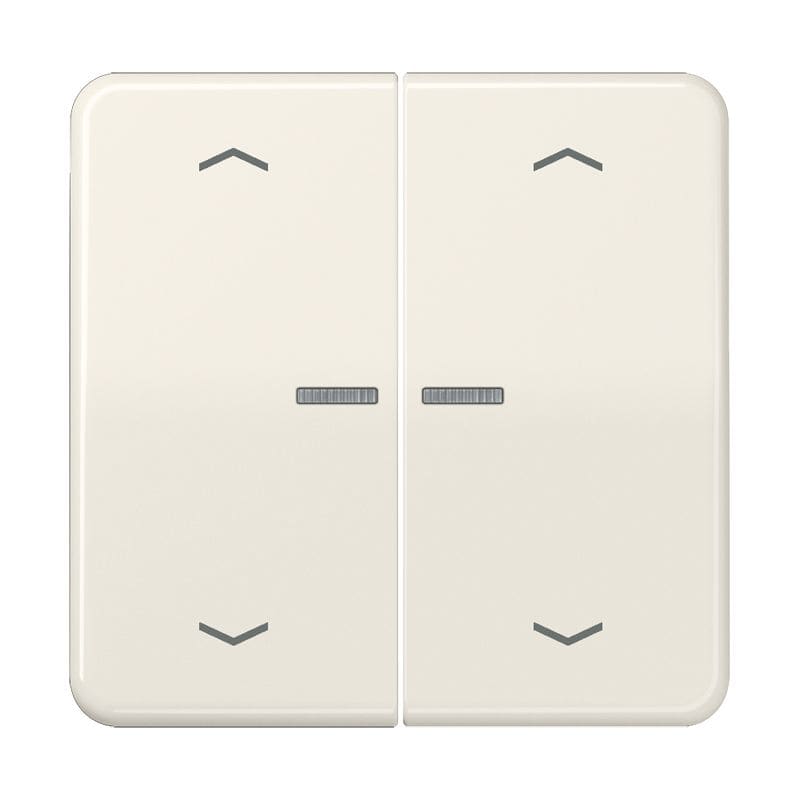 Jung - Enjo double touche avec flèches et voyant méc BP-BCU LSCD10xxxST/ CD 500 Ivoire