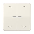 Jung - Enjo double touche avec flèches et voyant méc BP-BCU LSCD10xxxST/ CD 500 Ivoire