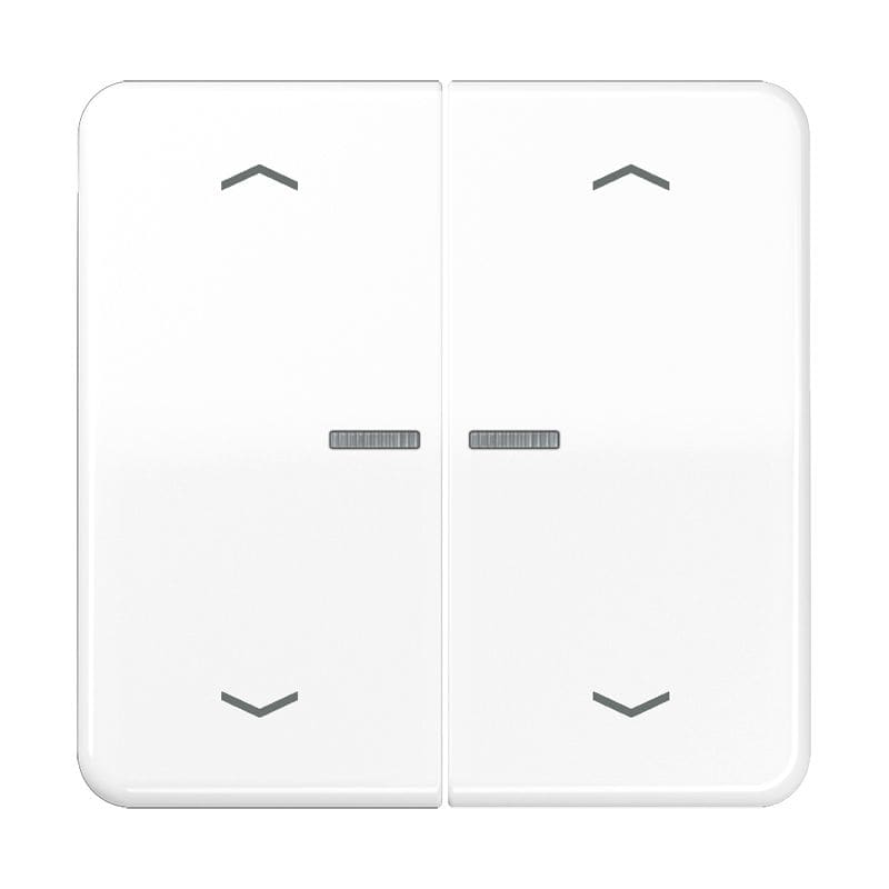 Jung - Enjo double touche avec flèches et voyant méc BP-BCU LSCD10xxxST/ CD 500 Blanc