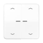 Jung - Enjo double touche avec flèches et voyant méc BP-BCU LSCD10xxxST/ CD 500 Blanc