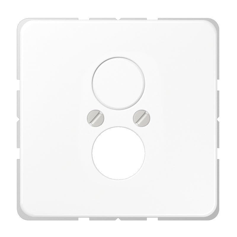 Jung - Enjoliveur pour 2 mini fiches / CD 500 Blanc