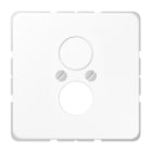 Jung - Enjoliveur pour 2 mini fiches / CD 500 Blanc