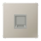 Jung - Enjo RJ 45 simple / LS 990 Métal INOX pour Modular Jack