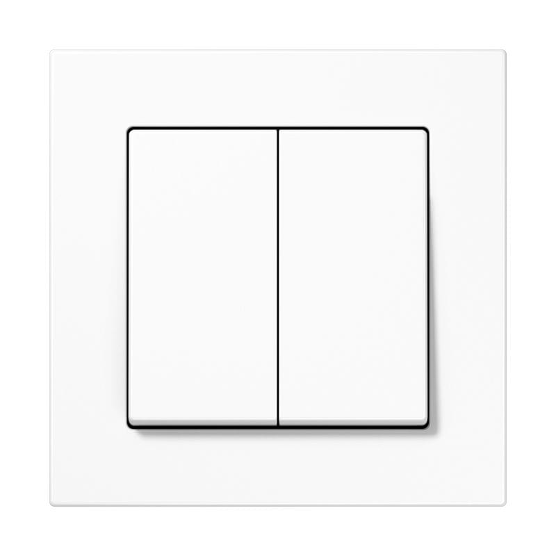 Jung - Emetteur mural 4V Friends of Hue / A 550 Blanc avec cadre de finition