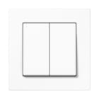 Jung - Emetteur mural 4V Friends of Hue / A 550 Blanc avec cadre de finition