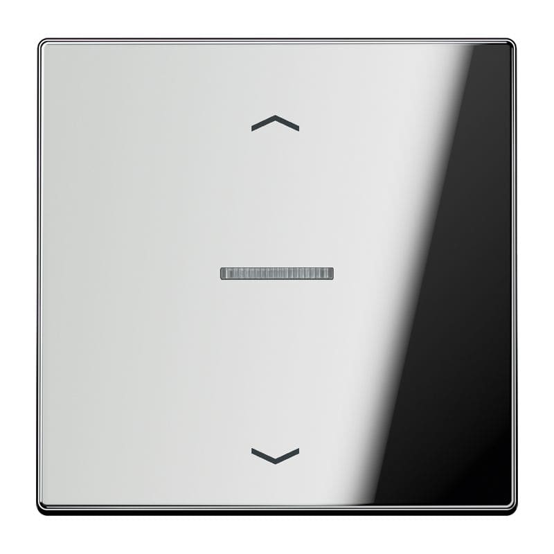 Jung - Enjo simple touche avec flèches et voyant méc BP-BCU LSCD10xxxST/ LS 990 Chrome