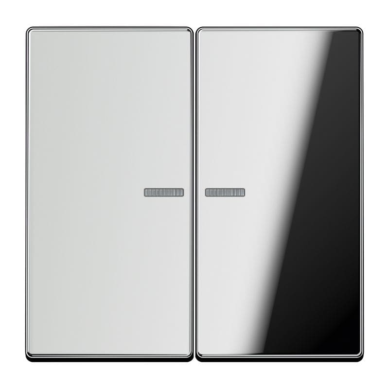 Jung - Enjo double touche à voyant pour méc BP-BCU F10 LSCD10xxxST / LS 990 Chrome