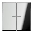 Jung - Enjo double touche à voyant pour méc BP-BCU F10 LSCD10xxxST / LS 990 Chrome