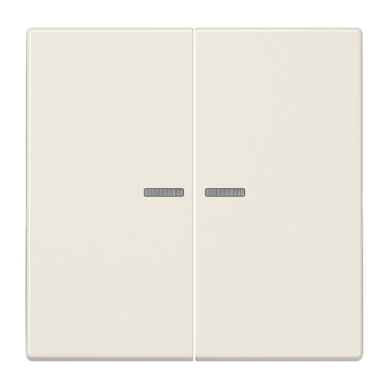 Jung - Enjo double touche à voyant pour méc BP-BCU F10 LSCD10xxxST / LS 990 Ivoire