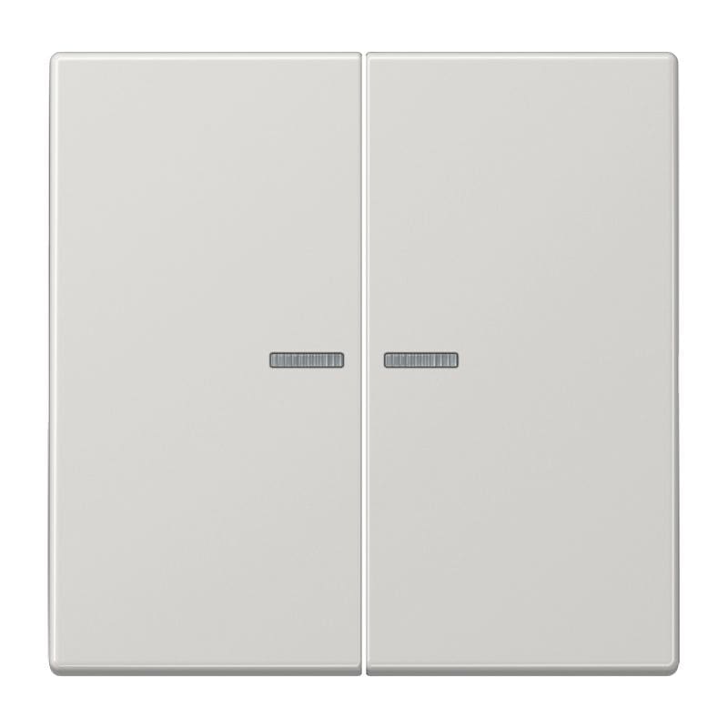 Jung - Enjo double touche à voyant pour méc BP-BCU F10 LSCD10xxxST / LS 990 Gris clair