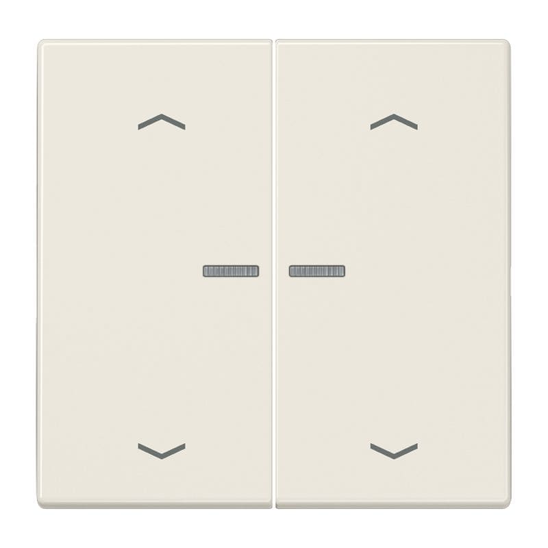 Jung - Enjo simple touche avec flèches et voyant méc BP-BCU LSCD10xxxST/ LS 990 Ivoire