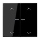 Jung - Enjo simple touche avec flèches et voyant méc BP-BCU LSCD10xxxST/ LS 990 Noir