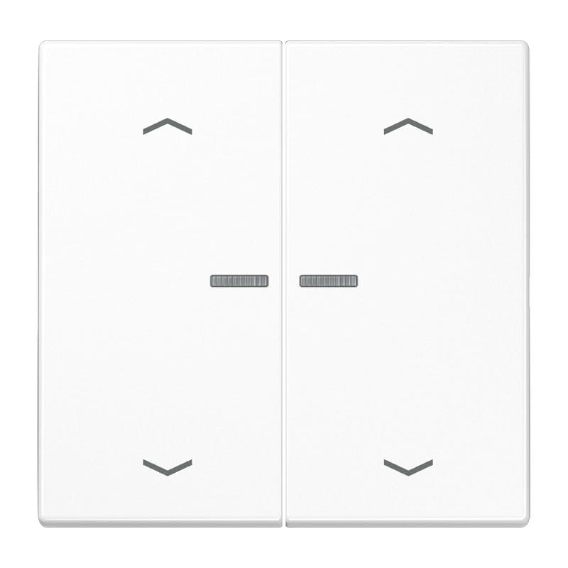 Jung - Enjo simple touche avec flèches et voyant méc BP-BCU LSCD10xxxST/ LS 990 Blanc