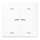 Jung - Enjo simple touche avec flèches et voyant méc BP-BCU LSCD10xxxST/ LS 990 Blanc