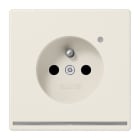 Jung - Prise 2P+T avec signal lumineux LED / LS 990 Ivoire