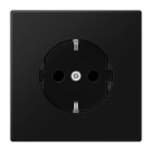 Jung - Prise standard Allemand SCHUKO / LS 990 noir mat