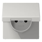 Jung - Enjo prise 2P+T avc couvercle / LS990 IP44 Gris clair