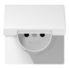 Jung - Enjo prise 2P+T avc couvercle / LS990 IP44 Blanc