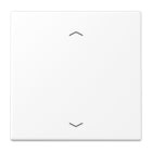 Jung - Enjo de cde standard avec flèches pour mécs 1730JE et 1731JE / LS 990 blanc mat