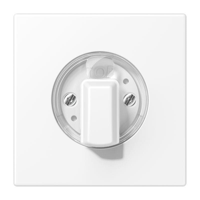 Jung - Enjoliveur interrupteur rotatif / LS 990 blanc mat