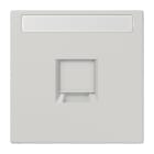 Jung - Enjo RJ 45 simple avec PE / LS 990 Gris clair pour Modular Jack