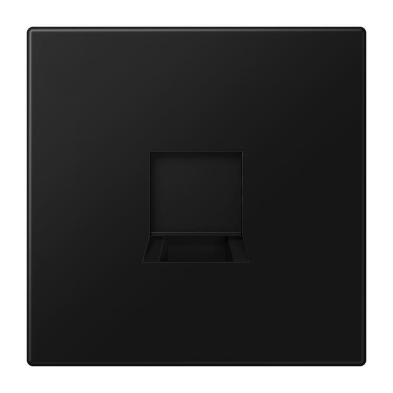 Jung - Enjo LS 990 + support pour prise RJ 45 noyau TE-CONNECT. / LS 990 noir mat