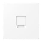 Jung - Enjo LS 990 + support pour prise RJ 45 noyau TE CONNECT. / LS 990 blanc mat