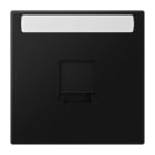 Jung - Enjo LS 990 + support pour prise RJ 45 noyau 6WE et 8WE / LS 990 noir mat