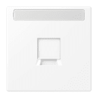 Jung - Enjo LS 990 + support pour prise RJ 45 noyau 6WE et 8WE / LS 990 blanc mat