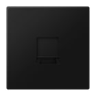 Jung - Enjo LS 990 + support pour prise RJ 45 noyau 6WE et 8WE / LS 990 noir mat