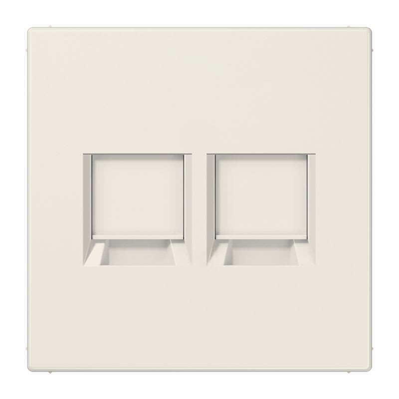 Jung - Enjo RJ 45 double / LS 990 Ivoire pour Modular Jack