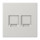 Jung - Enjo RJ 45 double / LS 990 Gris clair pour Modular Jack