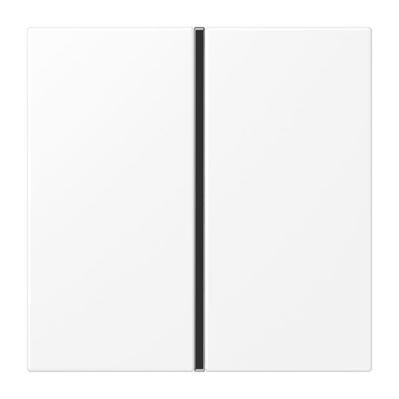 Jung - Module de touche 1 voie, complet / LS 990 blanc mat