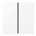 Jung - Module de touche 1 voie, complet / LS 990 blanc mat