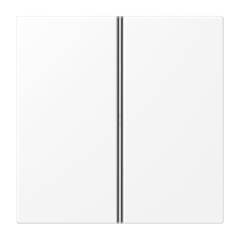 Jung - Module de touche 2 voies, complet / LS 990 blanc mat