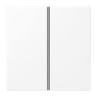 Jung - Module de touche 2 voies, complet / LS 990 blanc mat